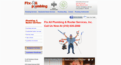 Desktop Screenshot of fixallplumbing.com